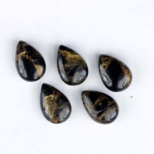 Turquoise Noir Mohave Cuivre Huître Cabochon Forme Mixte Pierres Précieuses Lâches - Product Image 3