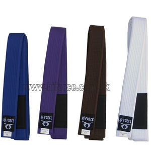 Venta al por mayor Unisex Color personalizado cinturones de artes marciales Karate suave negro marrón cinturón todos los colores para la venta - Product Image 6