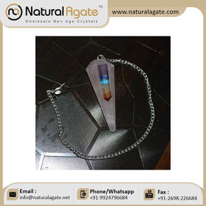 ลูกตุ้มกุหลาบควอตซ์ที่มีจุดจักระ | ลูกตุ้มจักระออนไลน์ - Product Image 6