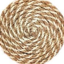 Handmade <b>Round</b> Vintage Design Jute <b>Tablemats</b> and Coasters for Tables by Casa Decor - Product Image 2