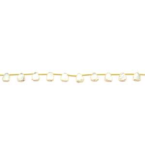 แม่ของมุก11ถึง13มม. รูปทรงไม่สม่ำเสมอเจาะด้านข้างชุบทอง10เส้นลูกปัด - Product Image 2