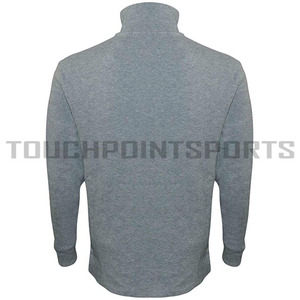 T-shirts de sport à manches longues pour hommes, de qualité supérieure, à séchage rapide, avec fermeture éclair 1/4, OEM, vente en gros - Product Image 2