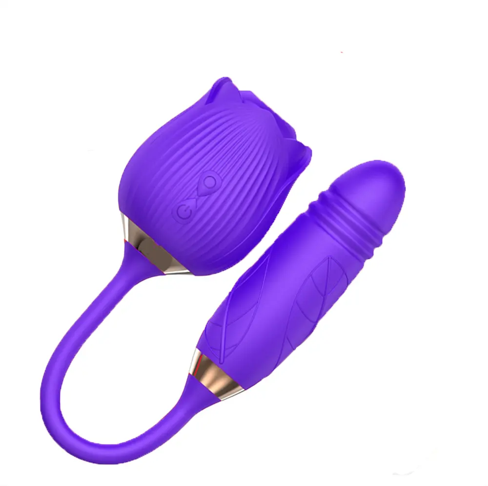 Waterproof Silicone Adult Sex Toys Clit Vagina Stimulate Clitoral Sucking Rose Vibrator For Women 2 in 1 Toy With Vibrating Egg