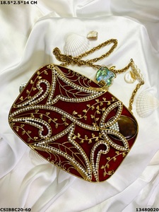 Bolsos de mano hechos a mano de latón MOP Para Boda nupcial y fiesta monedero exclusivo para mujer - Product Image 5