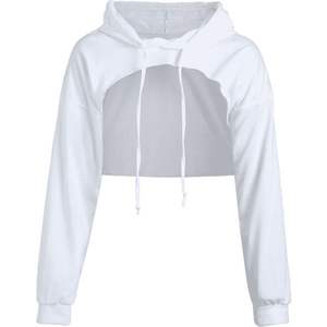 Crop top hoodie custom logo new poster & <b>sweatsuit</b> <b>women</b> hoodie - Product Image 3