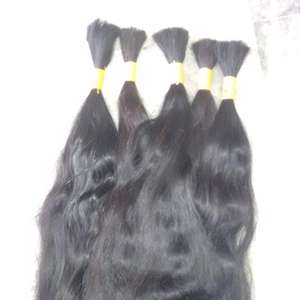 100% Cabello humano crudo a granel indio Virgen sin procesar. Cabello humano a granel de calidad. Cabello sin proceso químico y ácido - Product Image 1