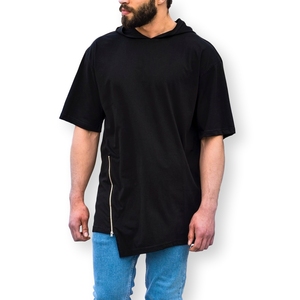 Camiseta Blanca Extra Grande con Cierre, Estilo Hip Hop, 100% Algodón Orgánico, para Hombre y Niño, Ecológica, Transpirable, Informal, Tendencia 2020, Venta al Por Mayor - Product Image 5