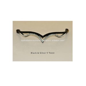 คิ้วม้าที่ทนทานแวววาวแฟนซีรูปตัววีทำจากหนังคุณภาพสูง - Product Image 5