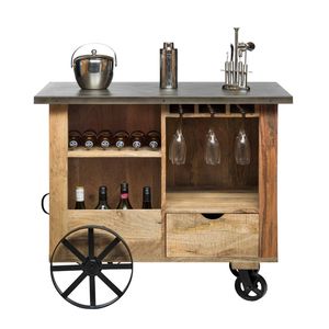 European style bar cabinet Solid Wood bar tables with metal base living room cabinets Industrial bar chairs for home decor