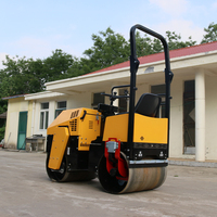 Compacteur routier Rouleau d'asphalte hydraulique à double tambour Rouleau compresseur vibrant fourni Shandong Pologne HONDA Embrayage électromagnétique