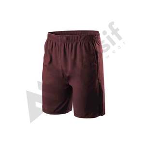 กางเกงขาสั้นออกกำลังกายสำหรับผู้ชายกางเกงฟิตเนสผ้าฝ้าย100% เอวยางยืดแบบกลางเอวกางเกงตาข่ายลำลองออกแบบโลโก้ได้ตามที่ต้องการ - Product Image 4