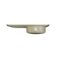Évier de cuisine SONHA 750x395x165 mm SS201, cuve simple rectangulaire, installation sous plan, monotrou, poli, garantie 2 ans