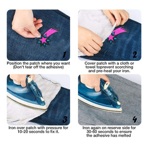 Parche solar personalizado para bordado de ropa, pegatinas con apliques de decoración DIY, OVNI, hierro, venta al por mayor de fábrica - Product Image 3