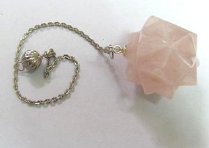 Best Saler of Rose Quartz 20 Point Pendulums : Rose Quartz 20 Point Pendulums for Sale - Product Image 2