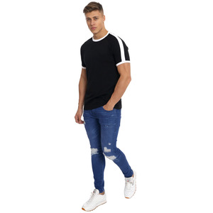 Servicio OEM, Camiseta de Algodón y Fibra de Bambú con Diseño Personalizado, Impresión de Logotipo Personalizado, Ecológica y Transpirable - Product Image 3