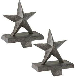 Metal Popular producto barato decoración del hogar Galvanizado Estrella Media Perchas gris corazón para la decoración de jardinería - Product Image 1