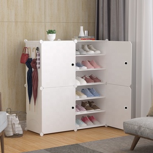 <span class=keywords><strong>Scarpiera</strong></span> Portatile a 8 <span class=keywords><strong>Cubi</strong></span> per Ingresso, Mobiletto Facile da Montare con Design Multistrato - Product Image 4