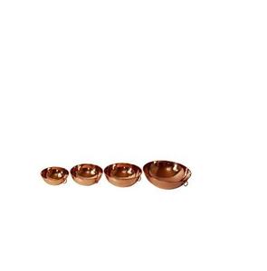 Cuencos de mezcla de cobre, Juego de 3 tazones de acero inoxidable con producto hecho a mano y 4 piezas con venta - Product Image 1