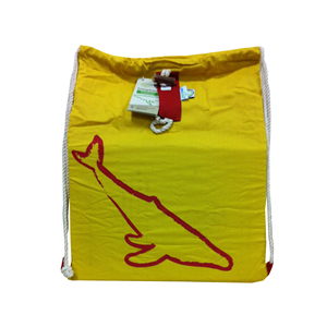 Mochila de Lona Morada Reutilizable con Cordón, Diseño Personalizado con Iconos Impresos y Logotipo Personalizado para Uso Promocional - Product Image 2