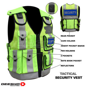 Venta al por mayor chaquetas de seguridad de alta visibilidad hechas a medida ropa de trabajo de la mejor calidad con logotipo chaleco reflectante de seguridad estampado - Product Image 2