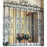 Hermoso diseño de rejas decorativas de hierro forjado para ventanas