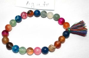Bracelet fantaisie en agate semi-précieuse imitation antique de forme libre pour cadeau d'affaires - Product Image 3