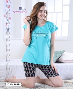 Conjunto de pijama de algodón para mujer, ropa de dormir de 2 piezas, camisón para mujer, trajes de noche, ropa de descanso, medias de algodón - Product Image 5