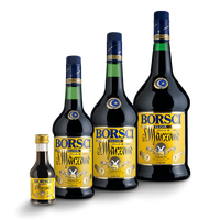 Borsci Amaro San Marzano 70cl, Licor Ligero con Sabor Picante a Caoba Oscura, 38% ABV, Hecho en Italia, Botella