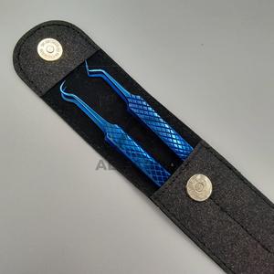 แหนบขนตาปลอมทำจากสเตนเลสสตีลแข็งแรงพร้อมแหนบขนตาเพิ่มวอลลุ่มรูปร่างตะขอใหม่สีฟ้าไททาเนียม - Product Image 4