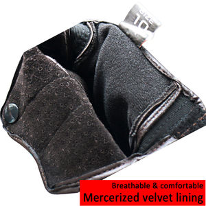 Guantes de cuero para motocicleta de piel de cabra de alta calidad, Fabricados en cuero marrón, listo para enviar pantallas táctiles para hombre, guante de carreras, equipo de ciclismo para Moto - Product Image 3