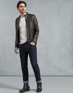 Blouson d'hiver en cuir homme, de marque, sur mesure, Style italien, nouvelle collection - Product Image 5