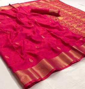 Sares en soie Pure Kanjivaram, style indien du pakistan, 2020 - Product Image 6