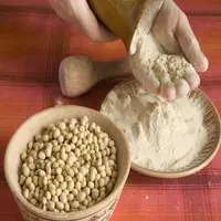 ללא GMO נטול שומן קלויים סויה קמח/מזון כיתה קלויים סויה קמח למכירה (untoasted)