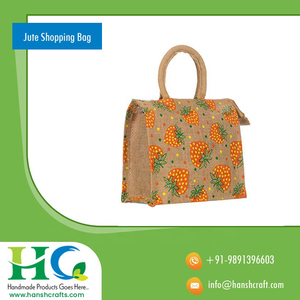 Best Designed Handmade Jute Shopping <b>Bag</b> | Zipper Closure Biodegradable Reusable Multipurpose Eco Friendly <b>Bag</b> Premium Quality - Product Image 4