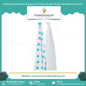 Muslin Swaddle <b>Blankets</b> Pure Organic Cotton Wholesale Muslin Swaddle <b>Blanket</b> - Product Image 4