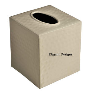 Sky กล่องทิชชู่โลหะสีฟ้า,กล่องทิชชู่หรูหราสำหรับตกแต่งตามรูปร่างและขนาดเครื่องใช้ในโรงแรม - Product Image 4