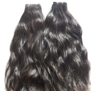 <b>Cheap</b> Virgin Remy Indian Human Hair <b>Extensions</b> Unprocessed Machine Double Weft Hair Weaving - Product Image 6