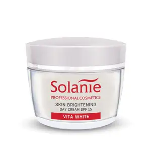 Solanie Vita Krim Siang Pencerah Kulit, Krim Wajah Pemutih Kulit SPF15 50 Ml