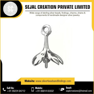 Venta al por mayor de colgantes de plata esterlina de tamaño personalizado, hallazgos de joyería de alta calidad para hacer joyas - Product Image 4