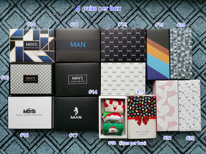 Logo ile ambalaj çorap için paket özel hediye kutuları - Product Image 6