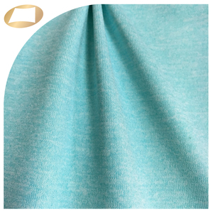 Blue melange color quick dry spandex polyester wicking fabric for sports bra - Product Image 3