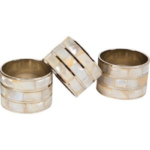 Rond de serviette en métal aluminium fait à la main de conception personnalisée des plus tendances pour la vaisselle de fête - Product Image 4