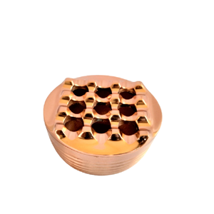 Vente en gros, finition laiton brillant, cendrier personnalisé, cendrier portable en métal nickelé, cendriers à cigares pour la maison et le bar - Product Image 2