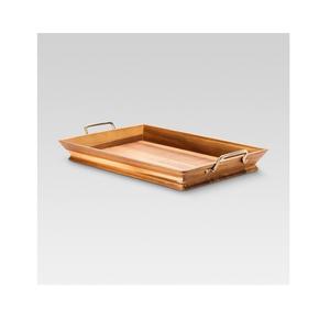 Bandeja de Desayuno de Madera Hecha a Mano, Duradera, con Diseño Redondo de Acacia y Mango, Ecológica, para Uso Doméstico, con Patrón Personalizado - Product Image 3