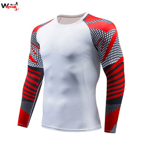 Rashguard à manches longues en polyester de haute qualité, confortable, imprimé par sublimation, avec logo personnalisé, unisexe, grandes tailles, MMA BJJ - Product Image 3