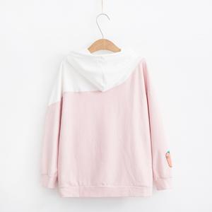 Sudadera con Capucha Informal para Mujer, Sudadera con Capucha de Manga Larga, Mezcla de Algodón y Felpa, Corte Holgado, Ajustado, Moderno, para Gimnasio, Viajes al Aire Libre - Product Image 5