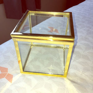 Rangement de bijoux en verre transparent, boîte de rangement, à bijoux - Product Image 1