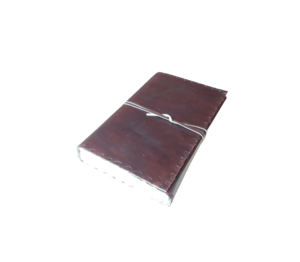 Wholesale Thread boundary Closure with <b>strip</b> attached <b>Leather</b> Notebook - Product Image 3