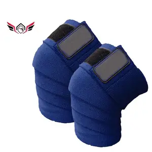 Impacchi di protezione del ginocchio di sollevamento pesi a compressione colore personalizzato Powerlifting Custom ginocchiera per sollevamento pesi