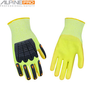 Gants de sécurité résistants aux chocs en TPR écologiques de Alpine Industries, imperméables et antidérapants, pour mécaniciens - Product Image 5